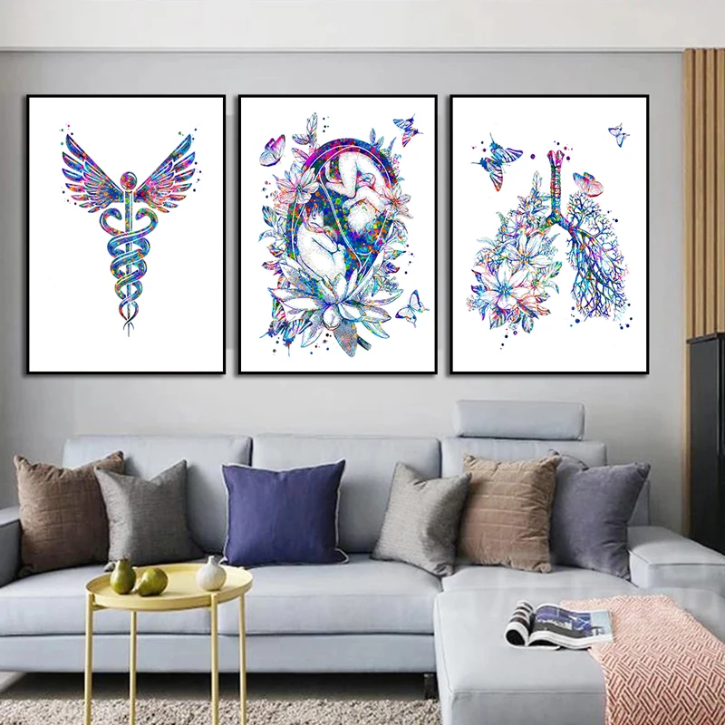 Anatomy Medical Poster Flower  - مراجعة Medical Lab Pictures وسعره