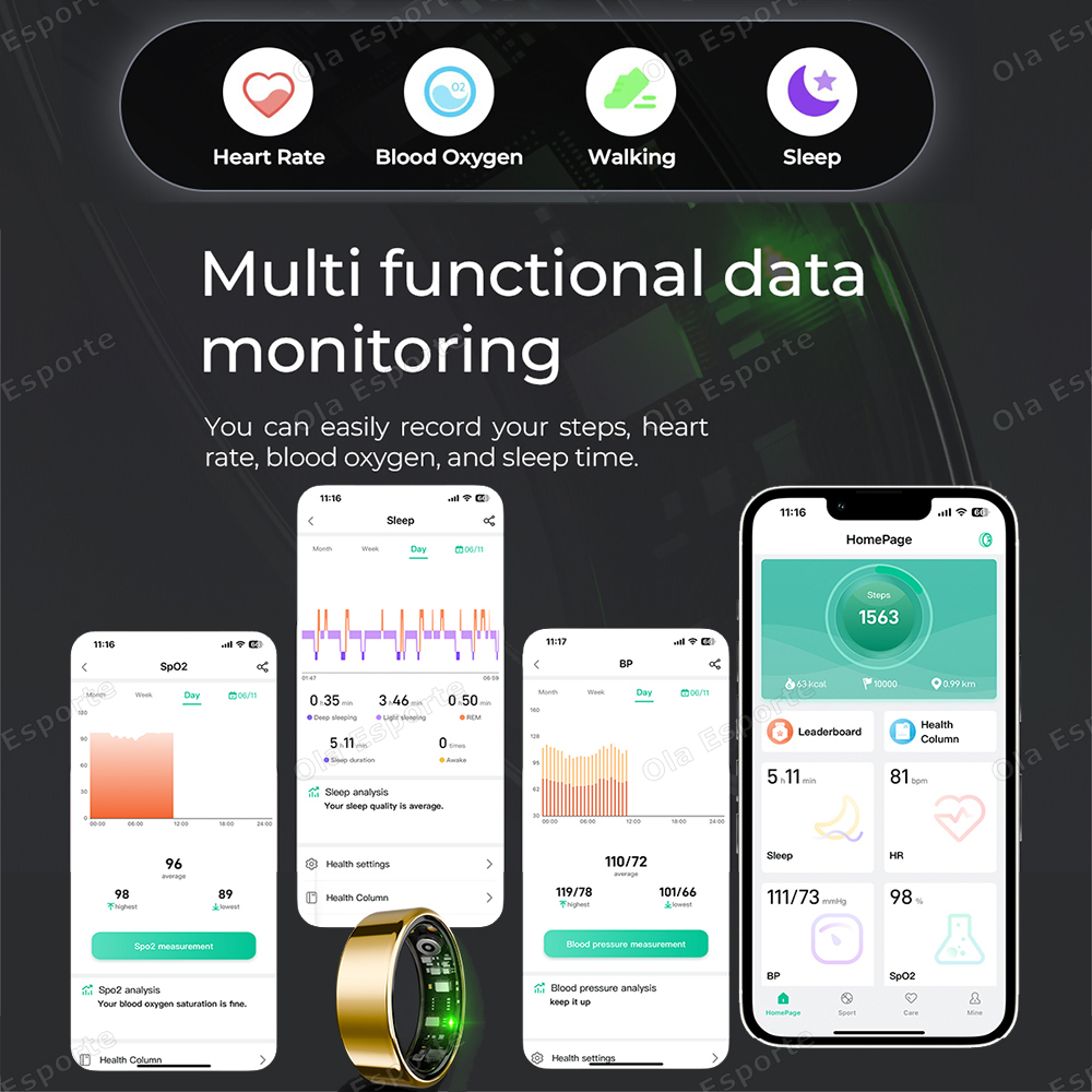 2025 حلقة ذكية ضغط الدم معدل ض - مراجعة Blood Pressure Monitor وسعره
