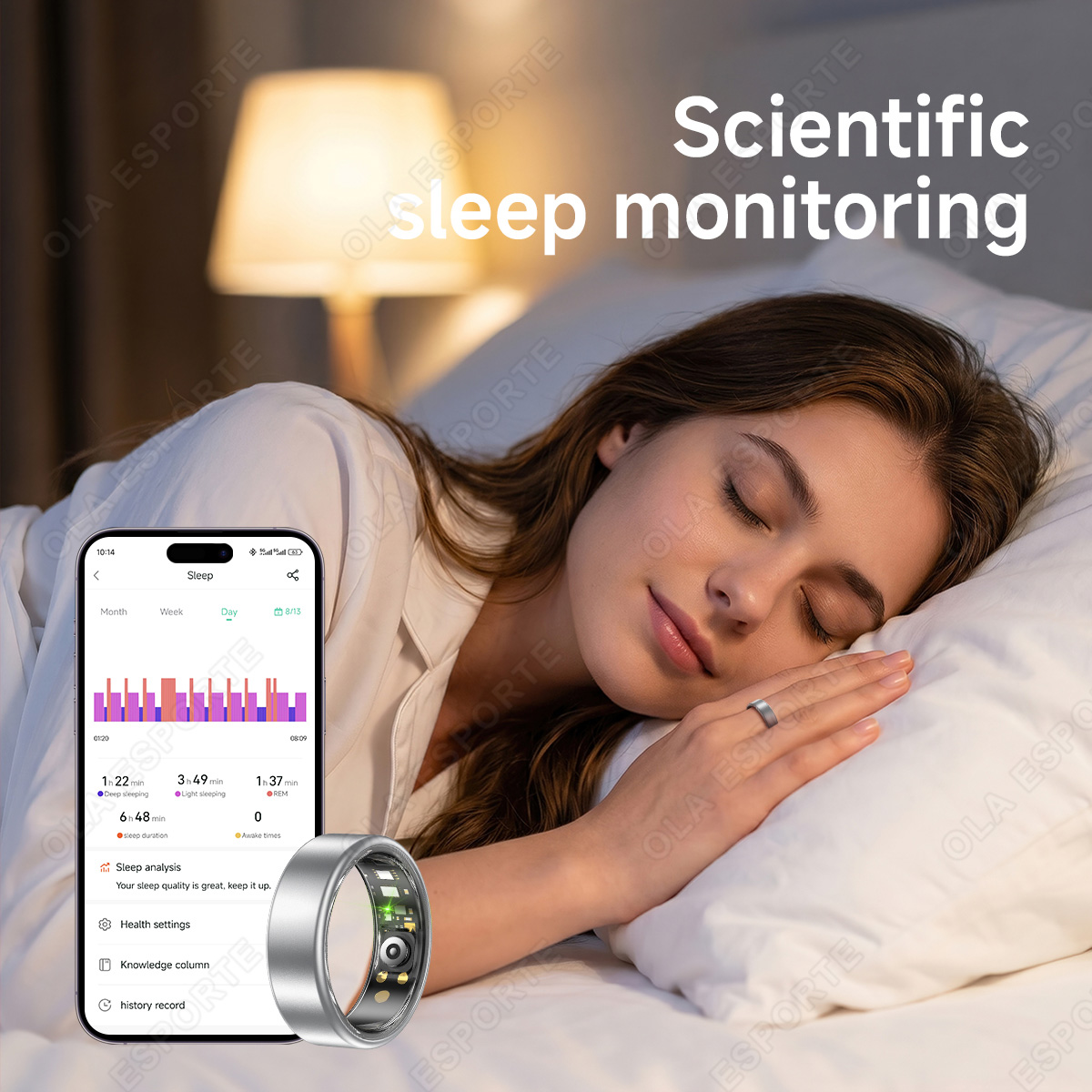 جميع المقاسات (6-14) خاتم ذكي  - مراجعة Blood Pressure Monitor وسعره