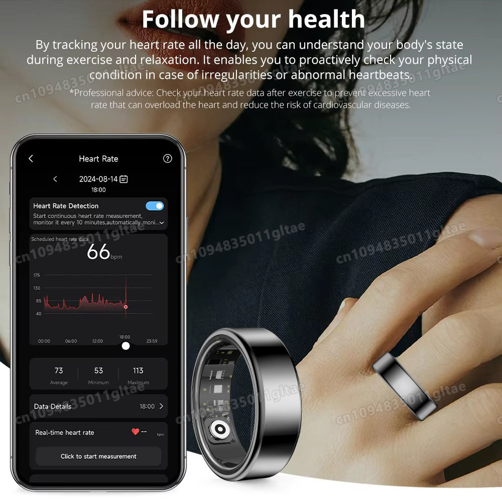 خاتم ذكي R10 مع علبة شحن للرجا - مراجعة Blood Pressure Monitor وسعره